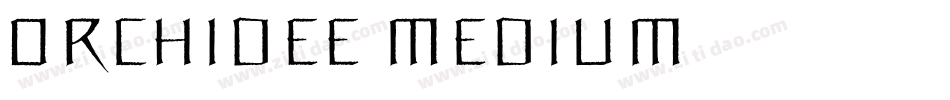 Orchidee Medium字体转换